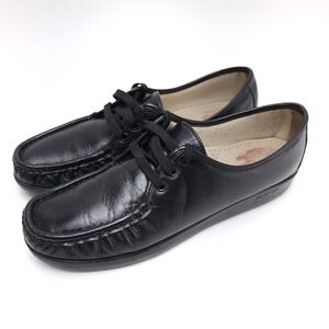 SAS Womens Size 11 Black Lace Up Shoes Retro Nurse‎